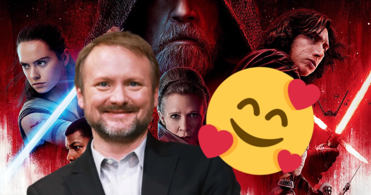 Star Wars malgré les critiques Rian Johnson fait cette touchante