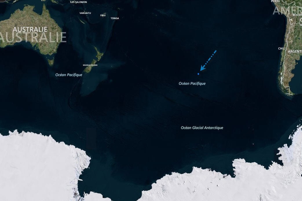 Où se trouve le point Nemo, le lieu le plus éloigné de toute terre émergée
