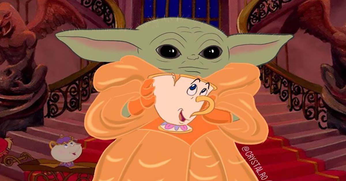 Baby Yoda Transforme En Princesses Disney Par Une Illustratrice