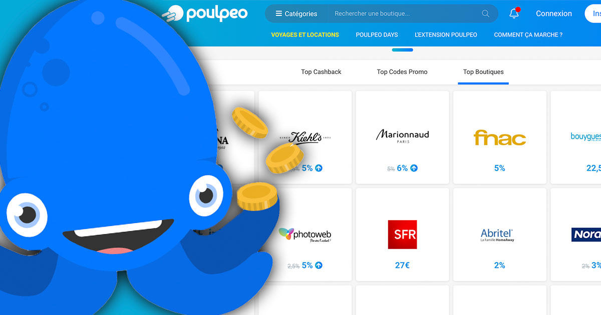 Cash back cdiscount poulpeo