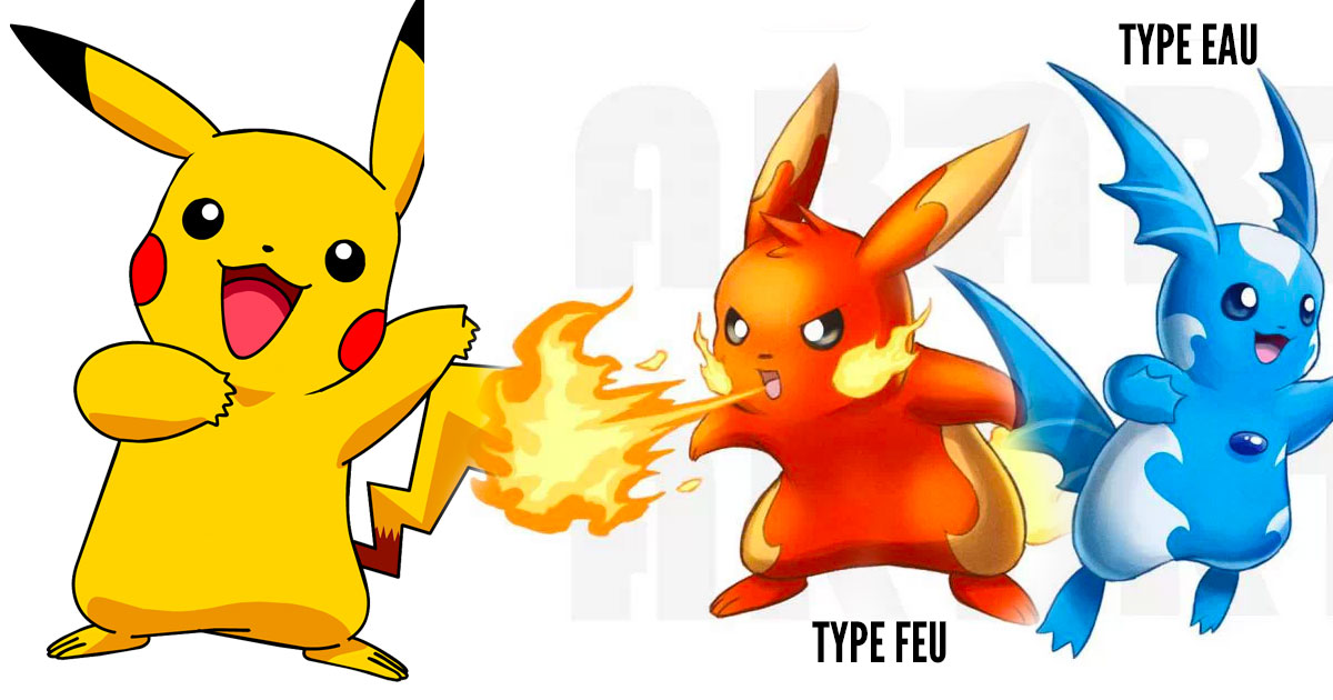 Pokémon Pikachu Réimaginé Dans Les 17 Différents Types De Pokémon