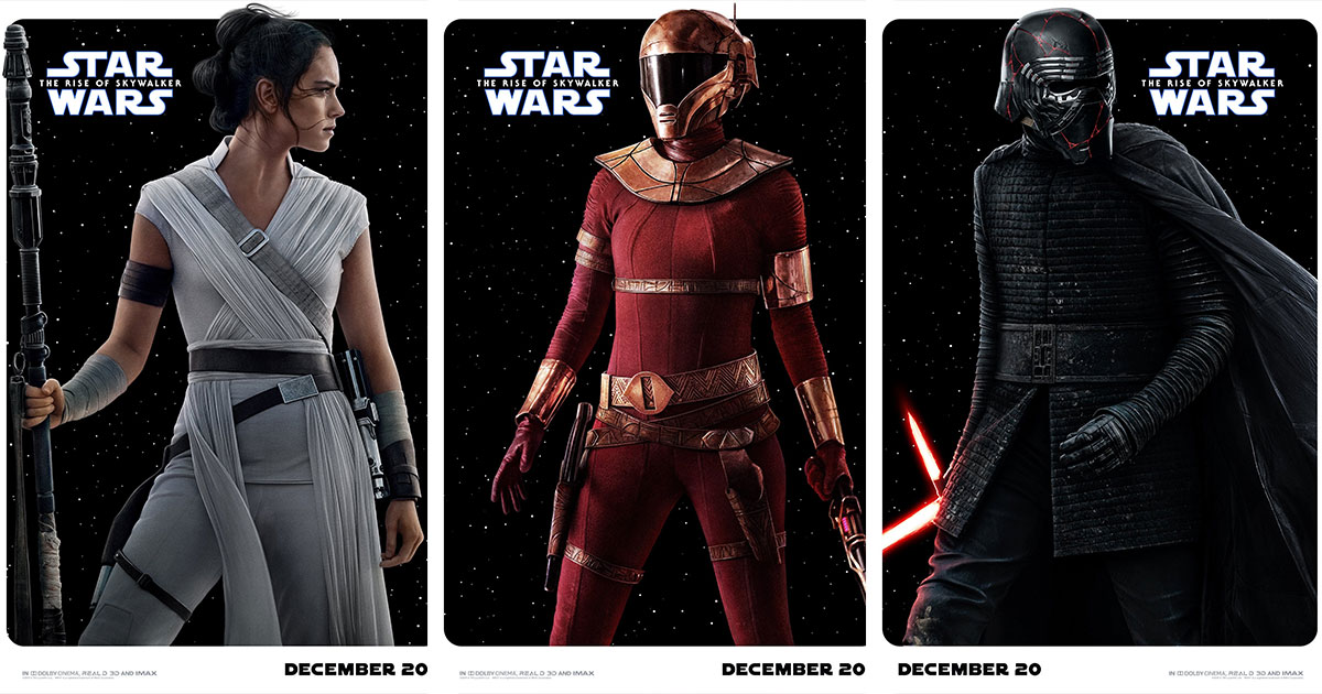 Star Wars IX Lucasfilm dévoile 13 magnifiques affiches des personnages de l'Ascension de Skywalker Star Wars IX Lucasfilm dévoile 13 magnifiques affiches des personnages de l'Ascension de Skywalker