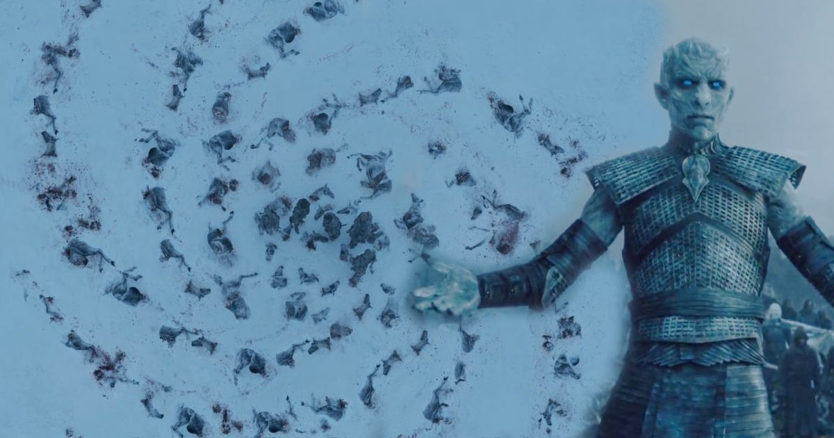 Game of Thrones voilà à quoi correspond le symbole en spirale du Night King