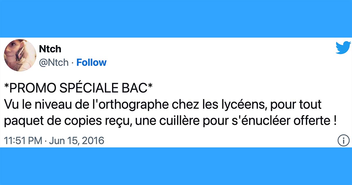 Top 20 Des Tweets Les Plus Drôles Sur Les Fautes D'orthographe, Tu Hors ...