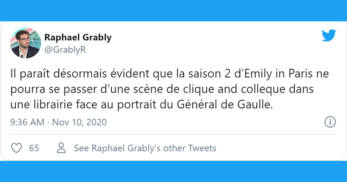 Bon Emily In Paris Saison 2 Le top 15 des tweets sur la saison 2 annoncée de Emily in Paris, la
