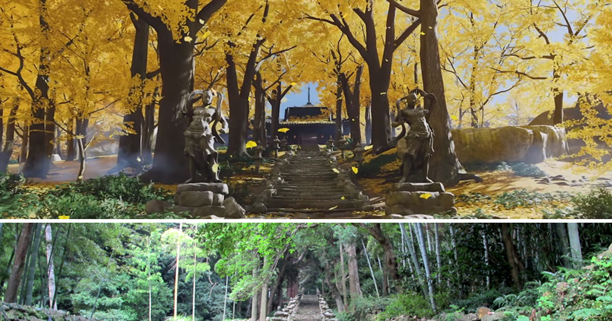 Ghost of Tsushima venez visiter des lieux emblématiques du jeu dans la vraie vie